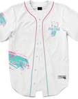 Phi Kappa Tau - White Miami Beach Splash Baseball Jersey - Kinetic Society