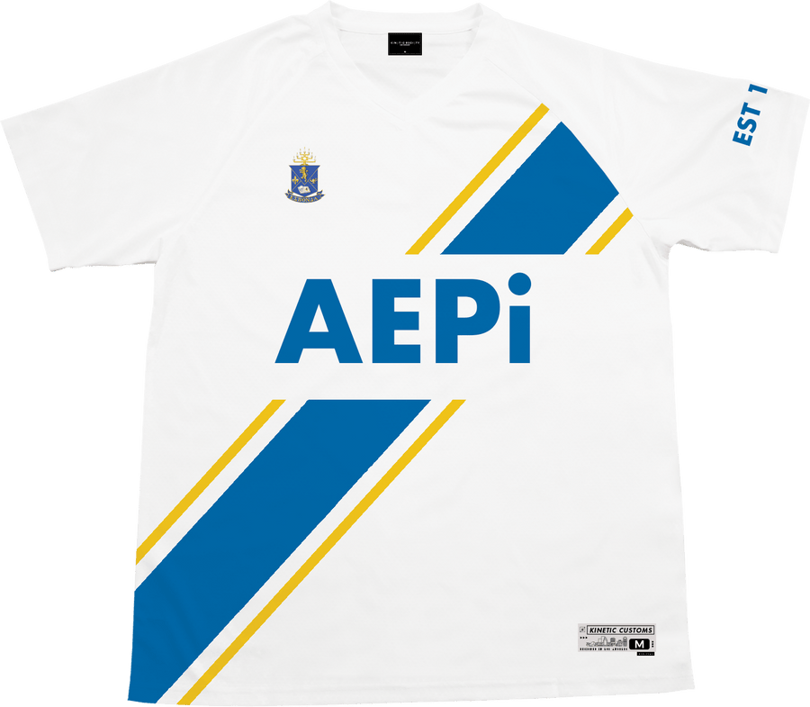 Alpha Epsilon Pi - Home Team Soccer Jersey Soccer Kinetic Society LLC 