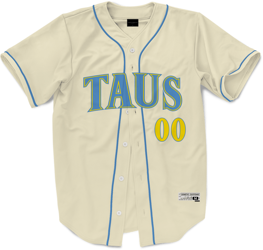 Alpha Tau Omega - Cream Baseball Jersey Premium Baseball Kinetic Society LLC 