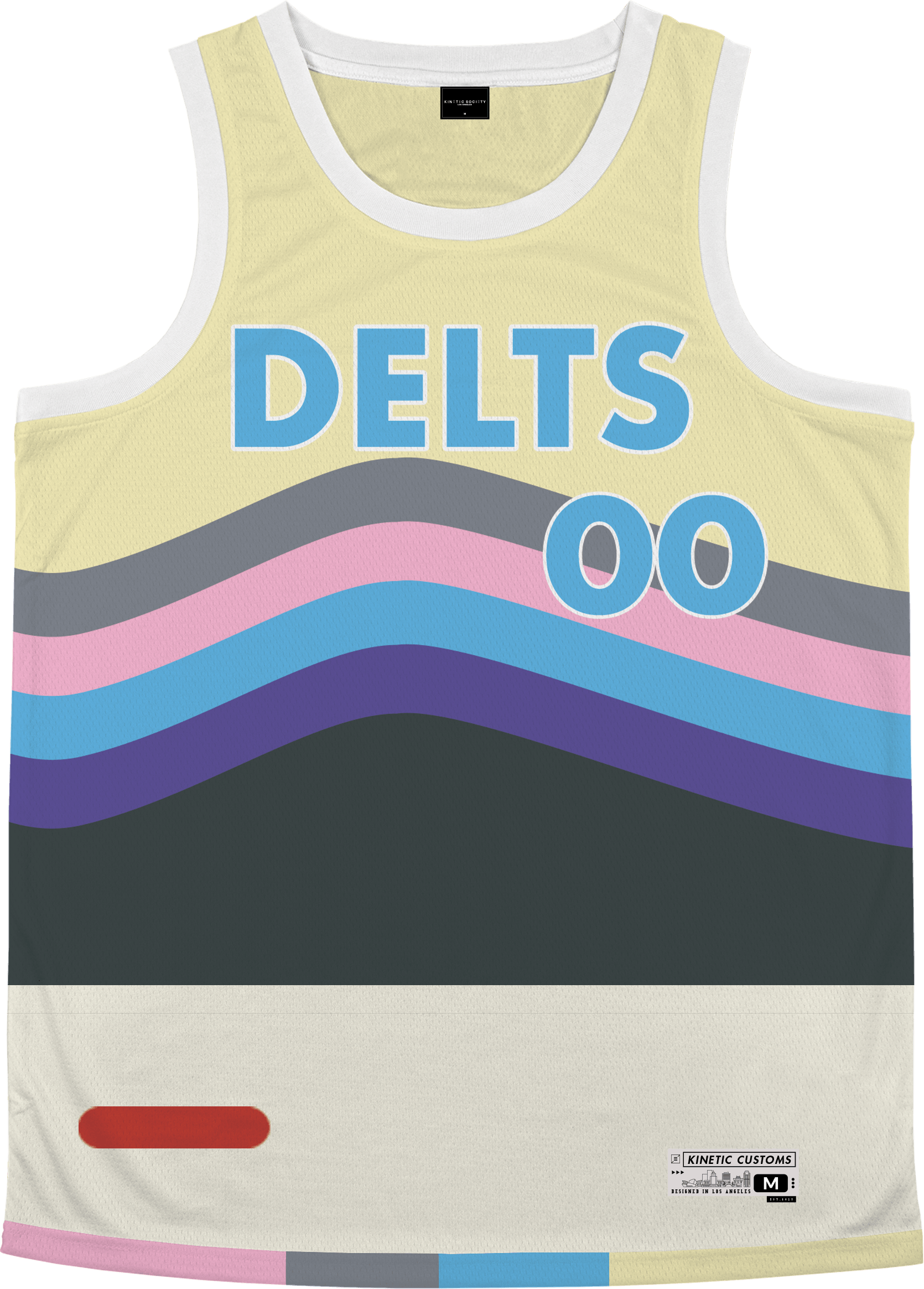 Delta Tau Delta - Swirl Basketball Jersey - Kinetic Society