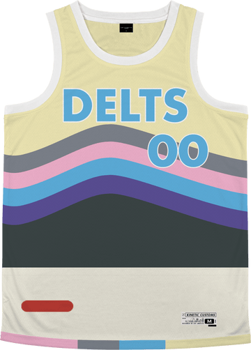 Delta Tau Delta - Swirl Basketball Jersey - Kinetic Society