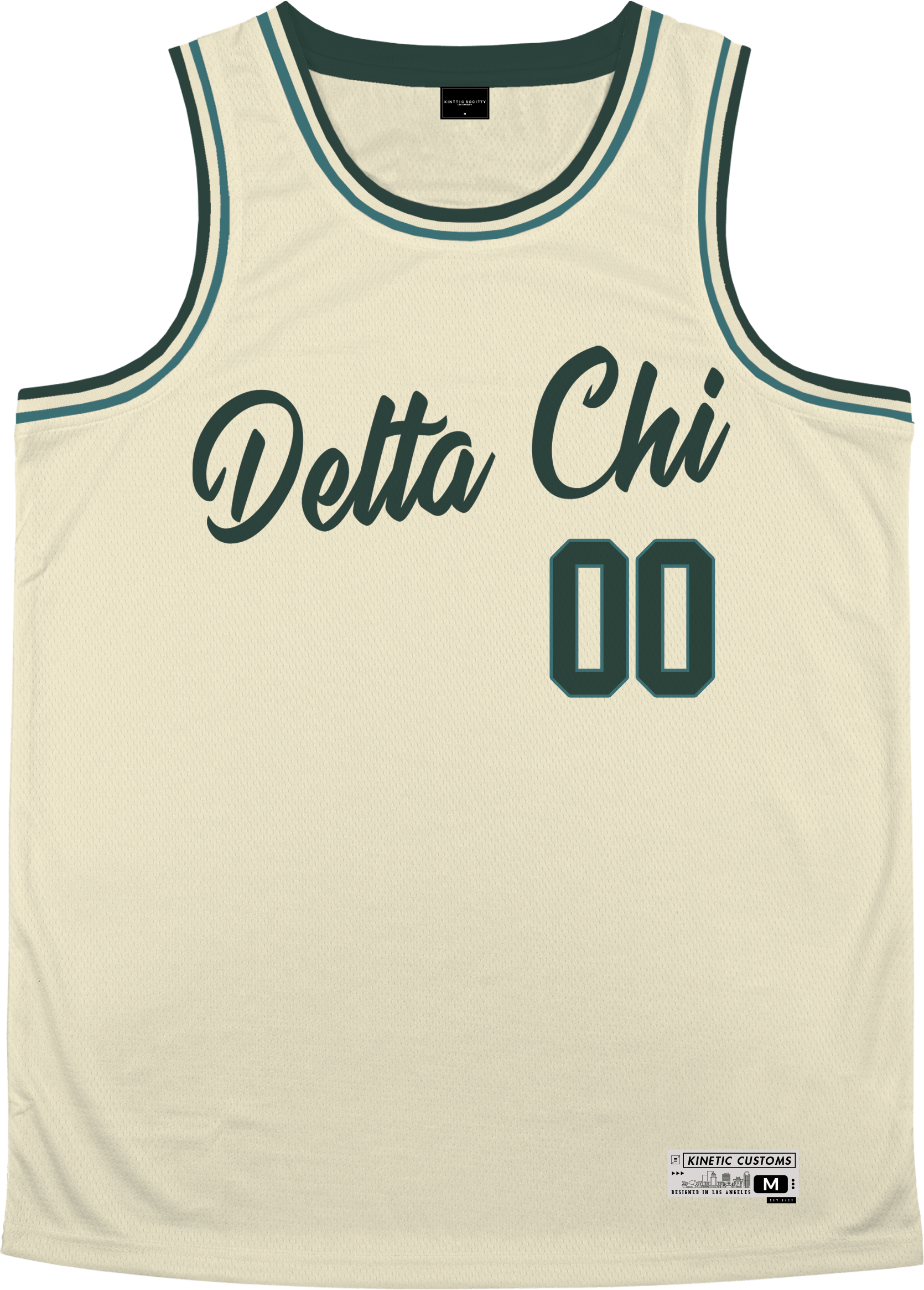 Delta Chi - Buttercream Basketball Jersey - Kinetic Society