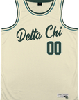 Delta Chi - Buttercream Basketball Jersey - Kinetic Society