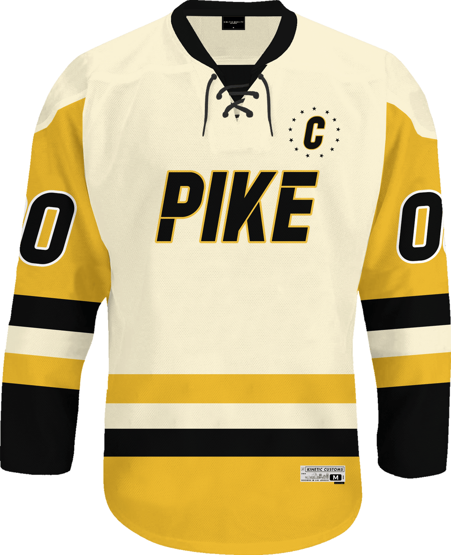 Pi Kappa Alpha - Golden Cream Hockey Jersey - Kinetic Society