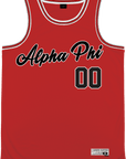 Alpha Phi - Big Red Basketball Jersey - Kinetic Society