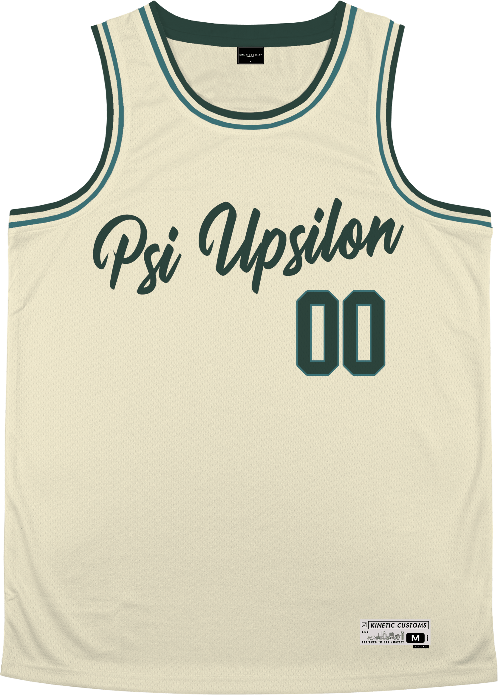 Psi Upsilon - Buttercream Basketball Jersey - Kinetic Society