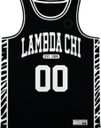 Lambda Chi Alpha - Zebra Flex Basketball Jersey Premium Basketball Kinetic Society LLC 