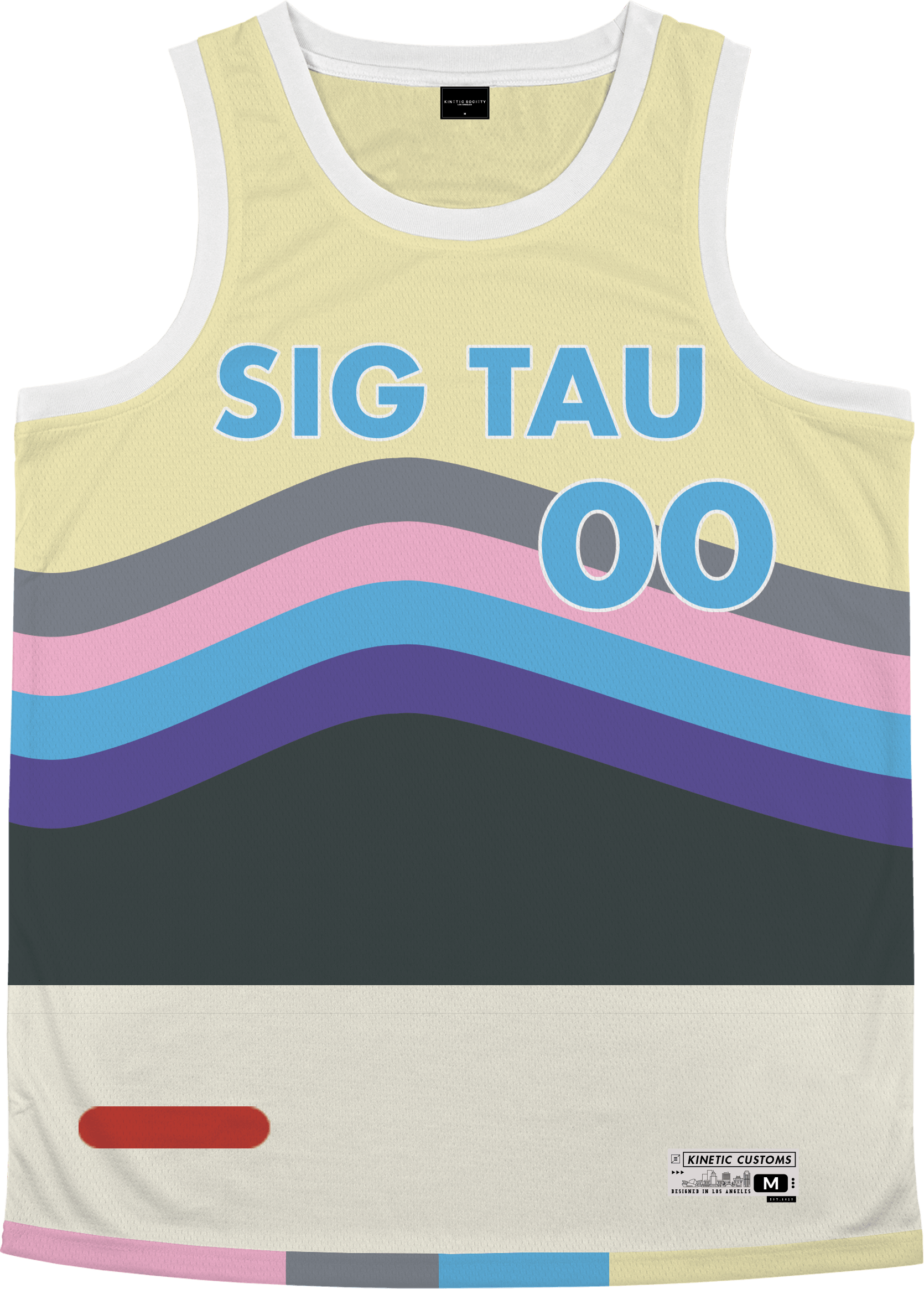 Sigma Tau Gamma - Swirl Basketball Jersey - Kinetic Society