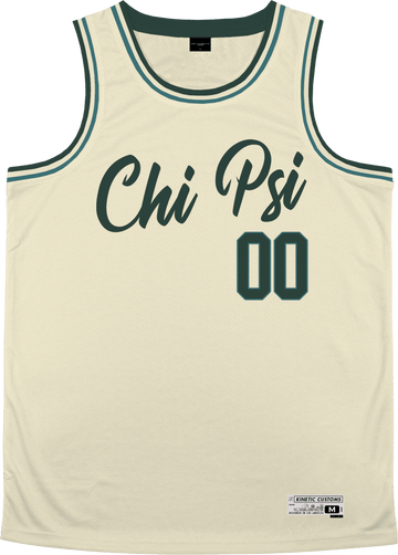 Chi Psi - Buttercream Basketball Jersey - Kinetic Society