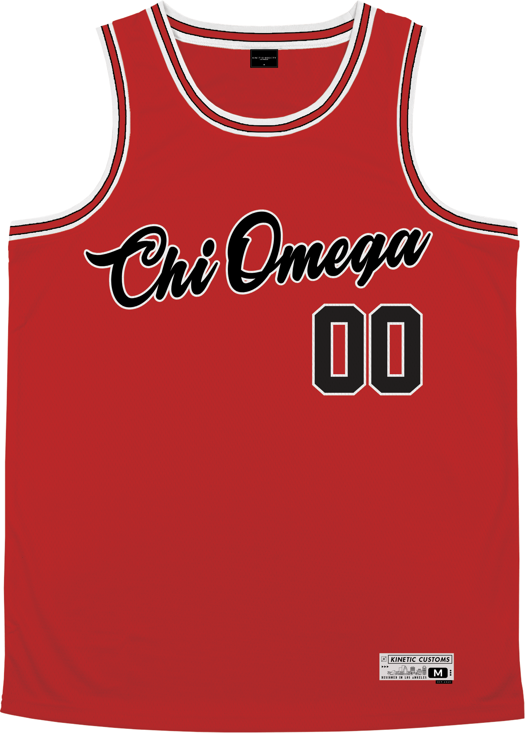 Chi Omega - Big Red Basketball Jersey - Kinetic Society