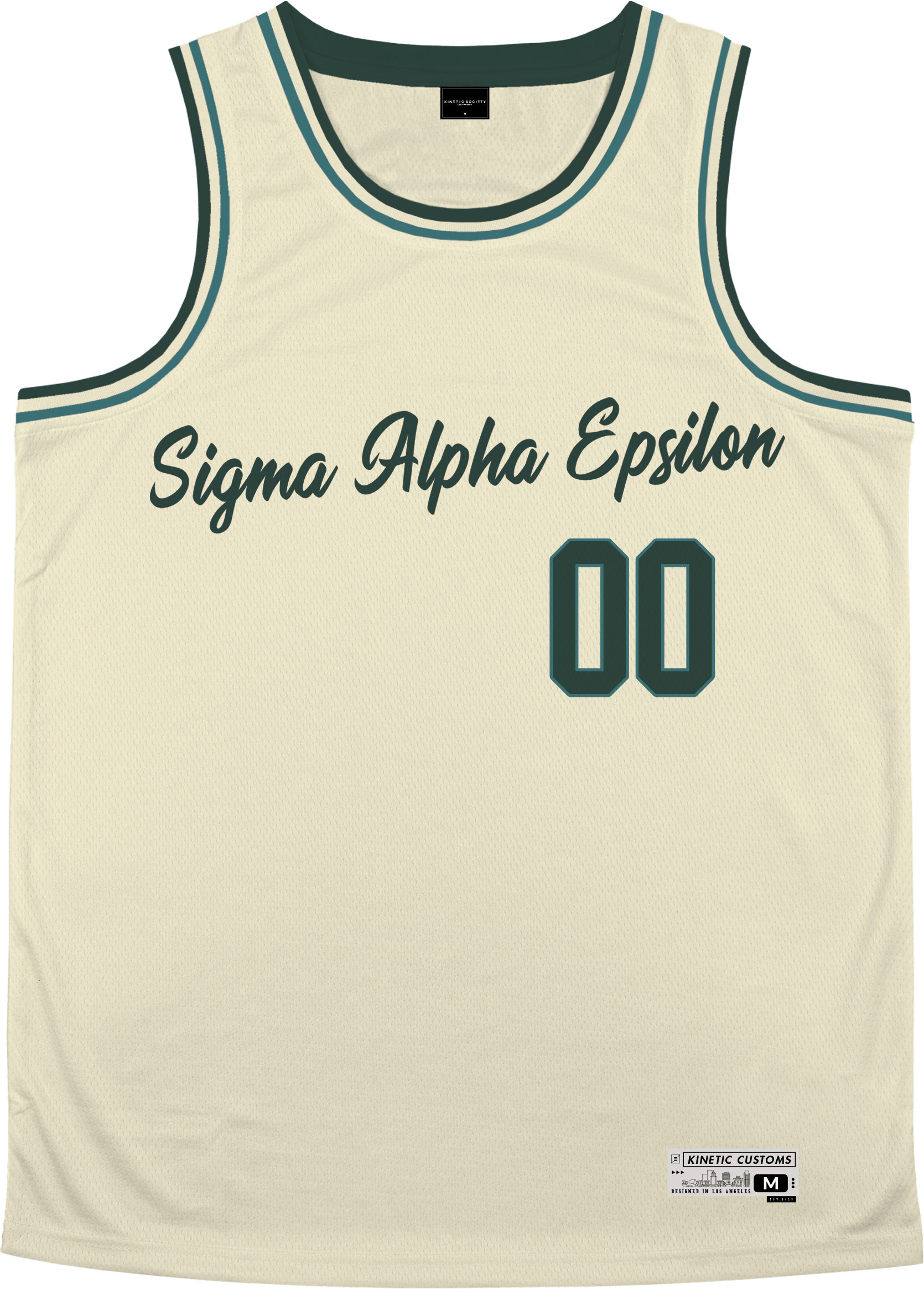 Sigma Alpha Epsilon - Buttercream Basketball Jersey - Kinetic Society