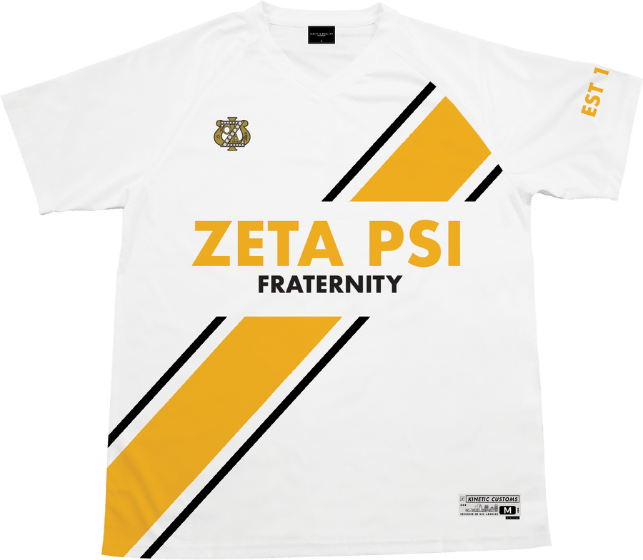 Zeta Psi - Home Team Soccer Jersey - Kinetic Society