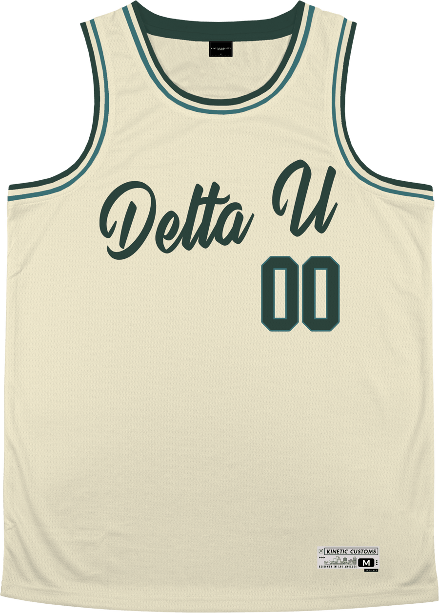 Delta Upsilon - Buttercream Basketball Jersey - Kinetic Society