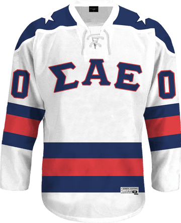 SAE Patriotic Hockey Jersey True Hockey Jersey XXL / Sigma Alpha Epsilon
