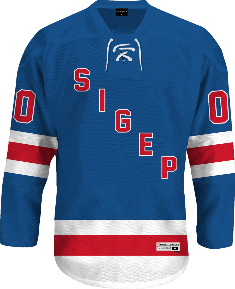 Sigma Phi Epsilon - Blue Legend Hockey Jersey - Kinetic Society