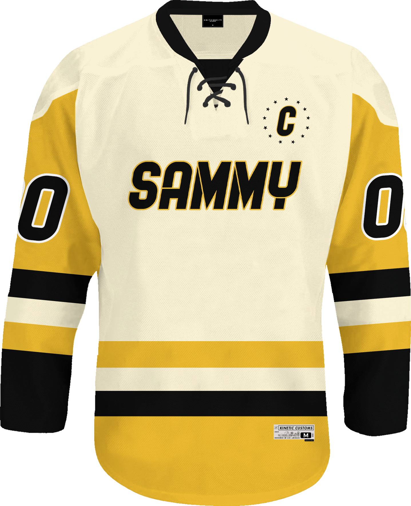 Sigma Alpha Mu - Golden Cream Hockey Jersey - Kinetic Society