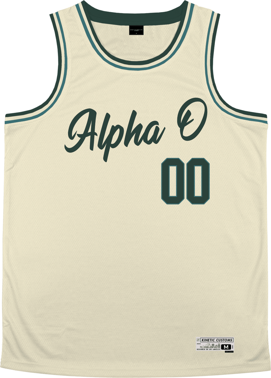 Alpha Omicron Pi - Buttercream Basketball Jersey - Kinetic Society