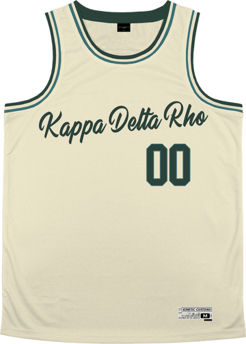 Kappa Delta Rho - Buttercream Basketball Jersey - Kinetic Society