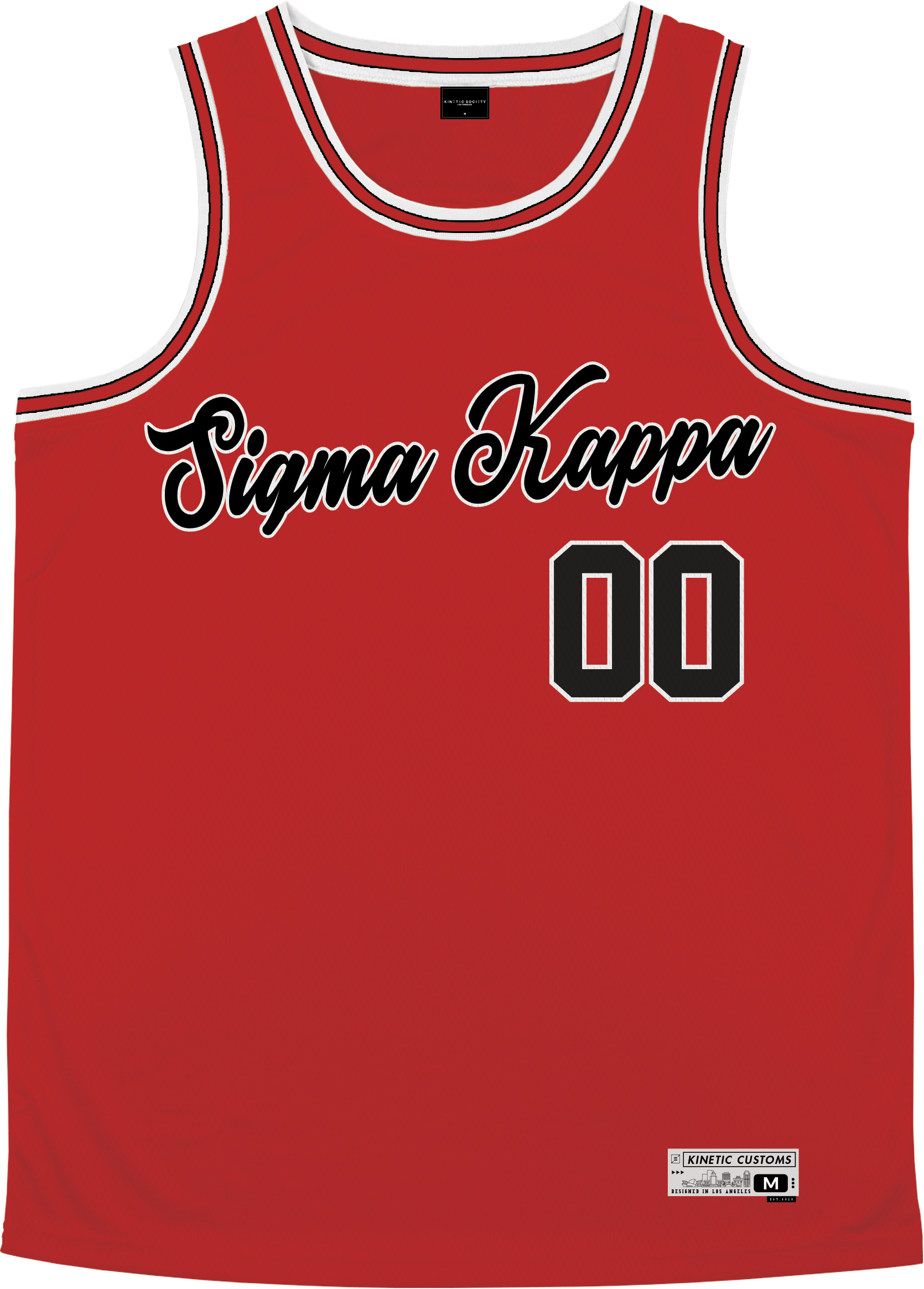 Sigma Kappa - Big Red Basketball Jersey - Kinetic Society