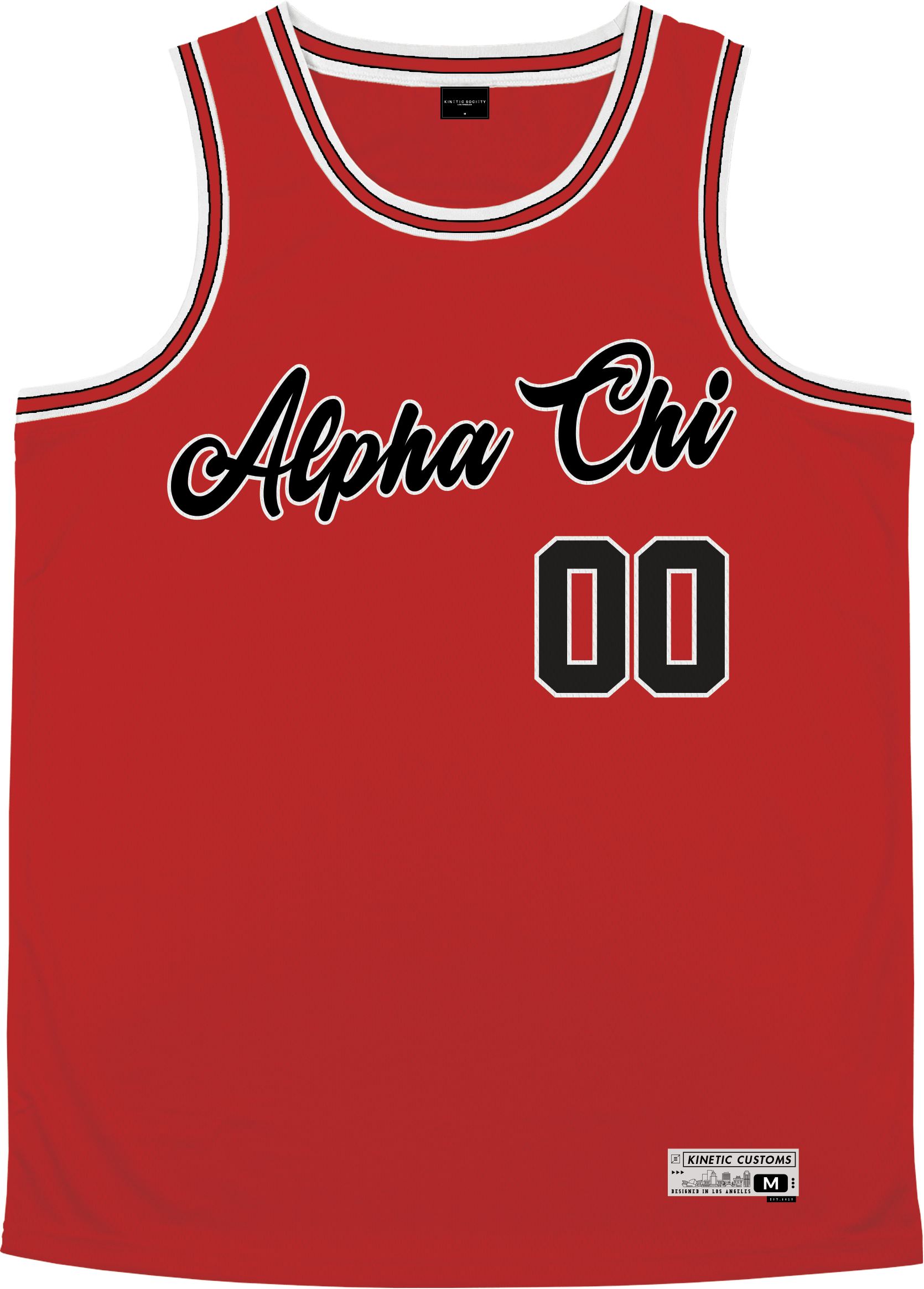 Alpha Chi Omega - Big Red Basketball Jersey - Kinetic Society
