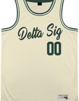 Delta Sigma Phi - Buttercream Basketball Jersey - Kinetic Society