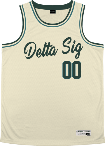 Delta Sigma Phi - Buttercream Basketball Jersey - Kinetic Society