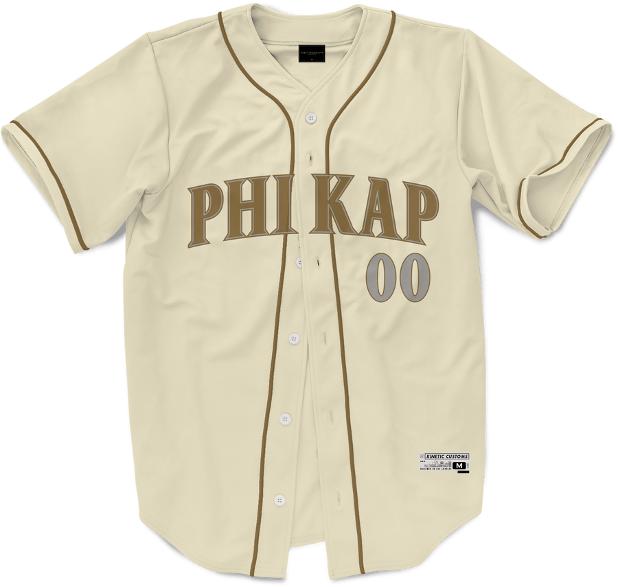 Phi Kappa Sigma - Cream Baseball Jersey