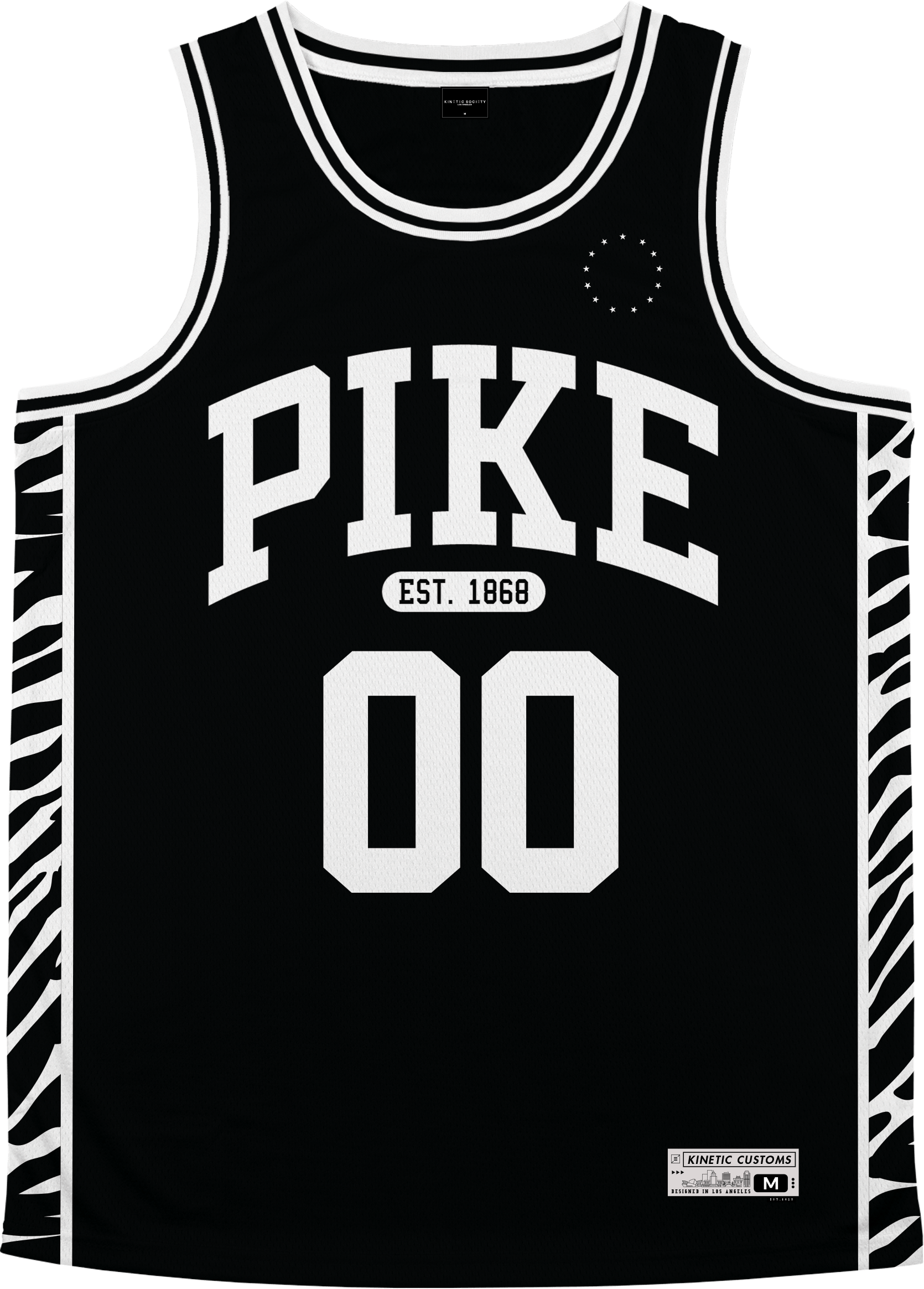 Pi Kappa Alpha - Zebra Flex Basketball Jersey - Kinetic Society