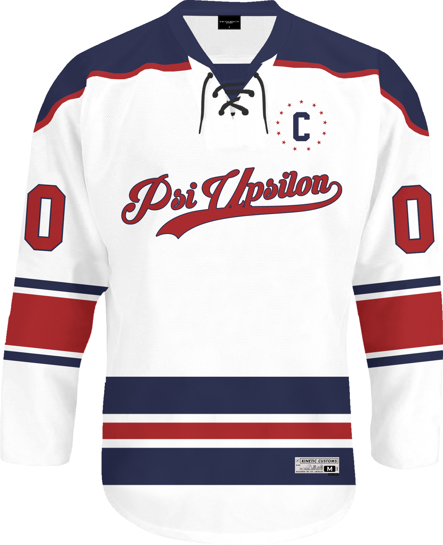 Psi Upsilon - Captain Hockey Jersey - Kinetic Society