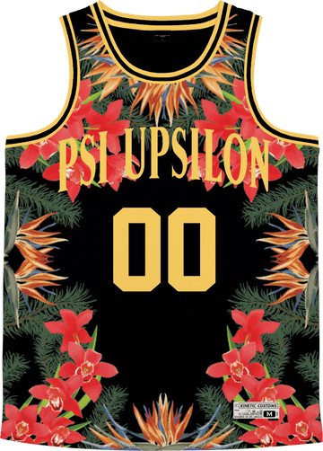 Psi Upsilon - Orchid Paradise Basketball Jersey - Kinetic Society