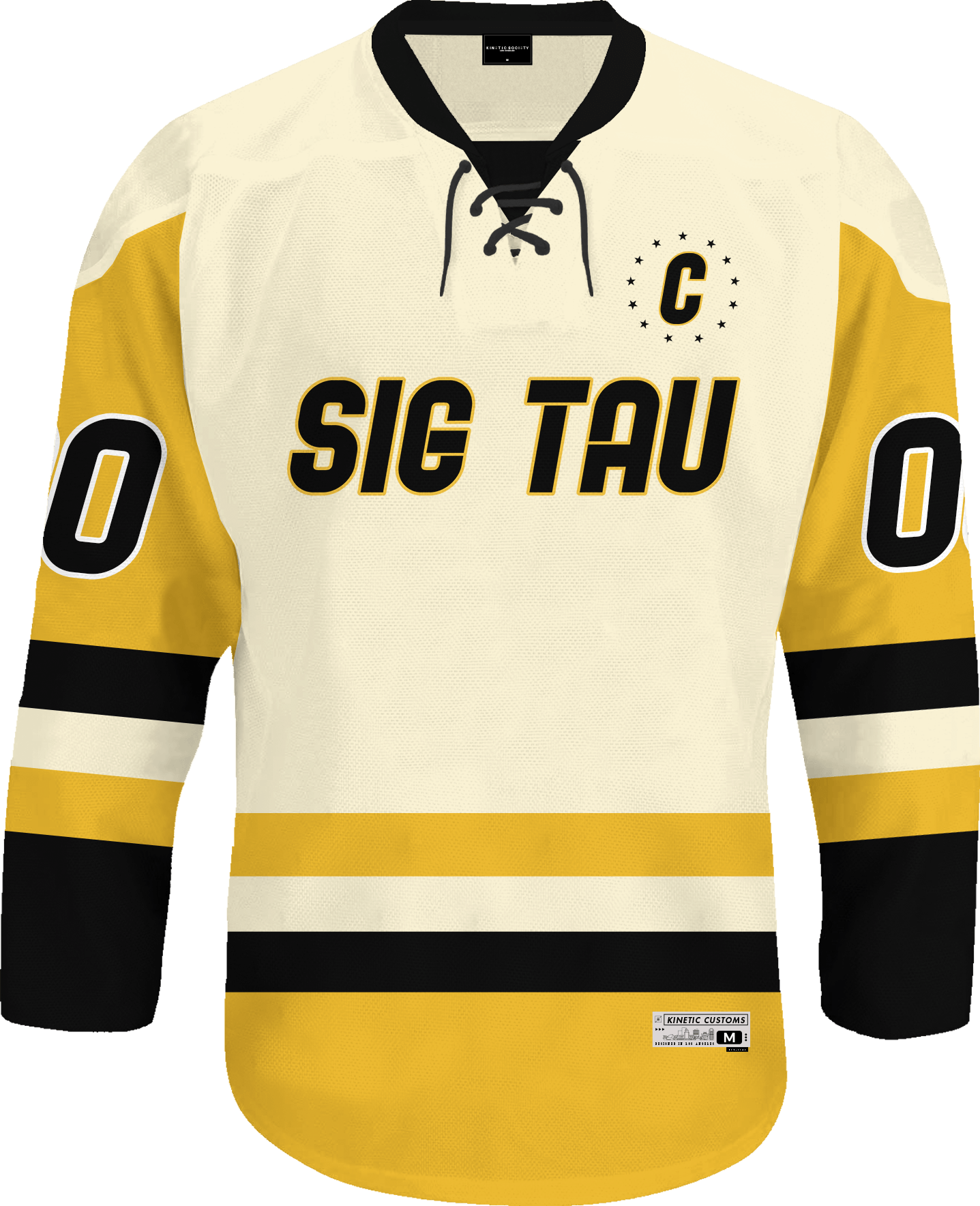 Sigma Tau Gamma - Golden Cream Hockey Jersey - Kinetic Society