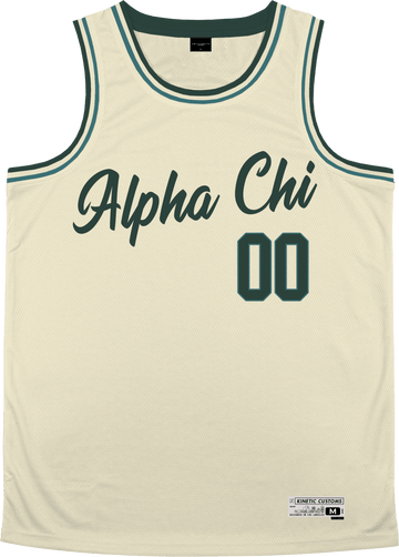 Alpha Chi Omega - Buttercream Basketball Jersey - Kinetic Society