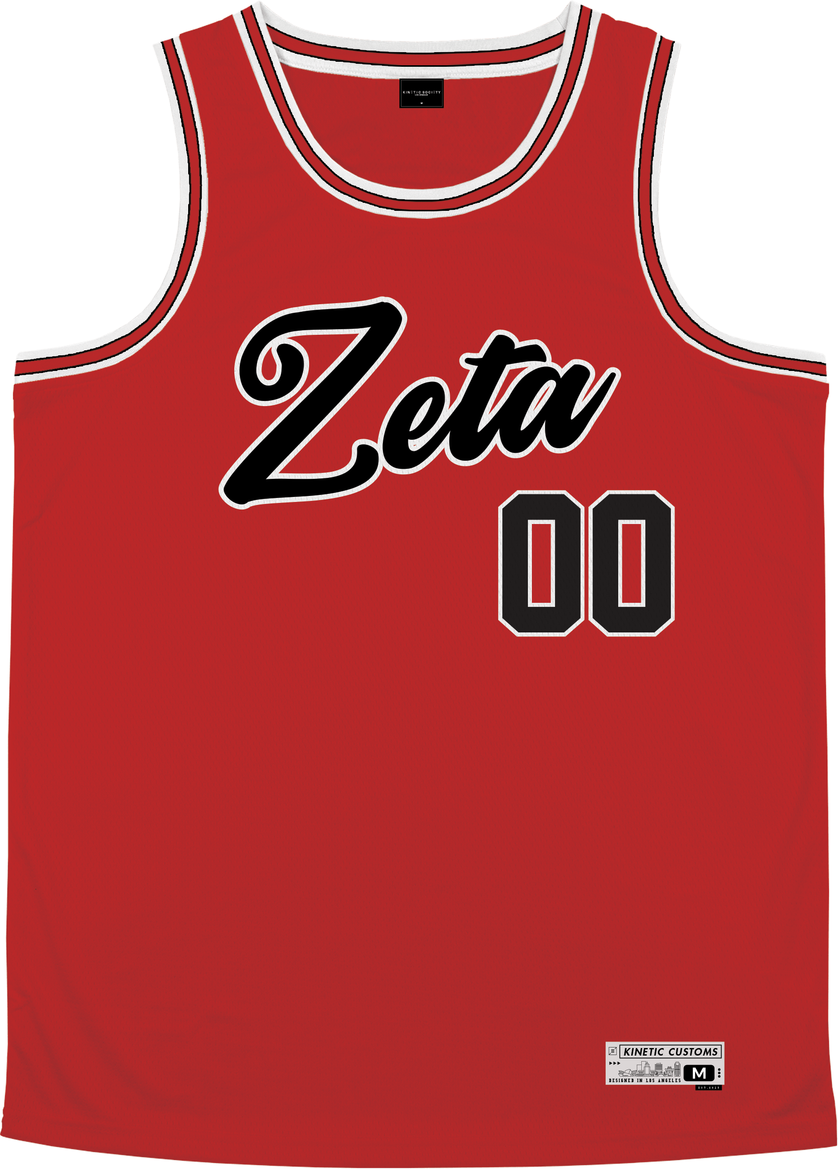 Zeta Tau Alpha - Big Red Basketball Jersey - Kinetic Society