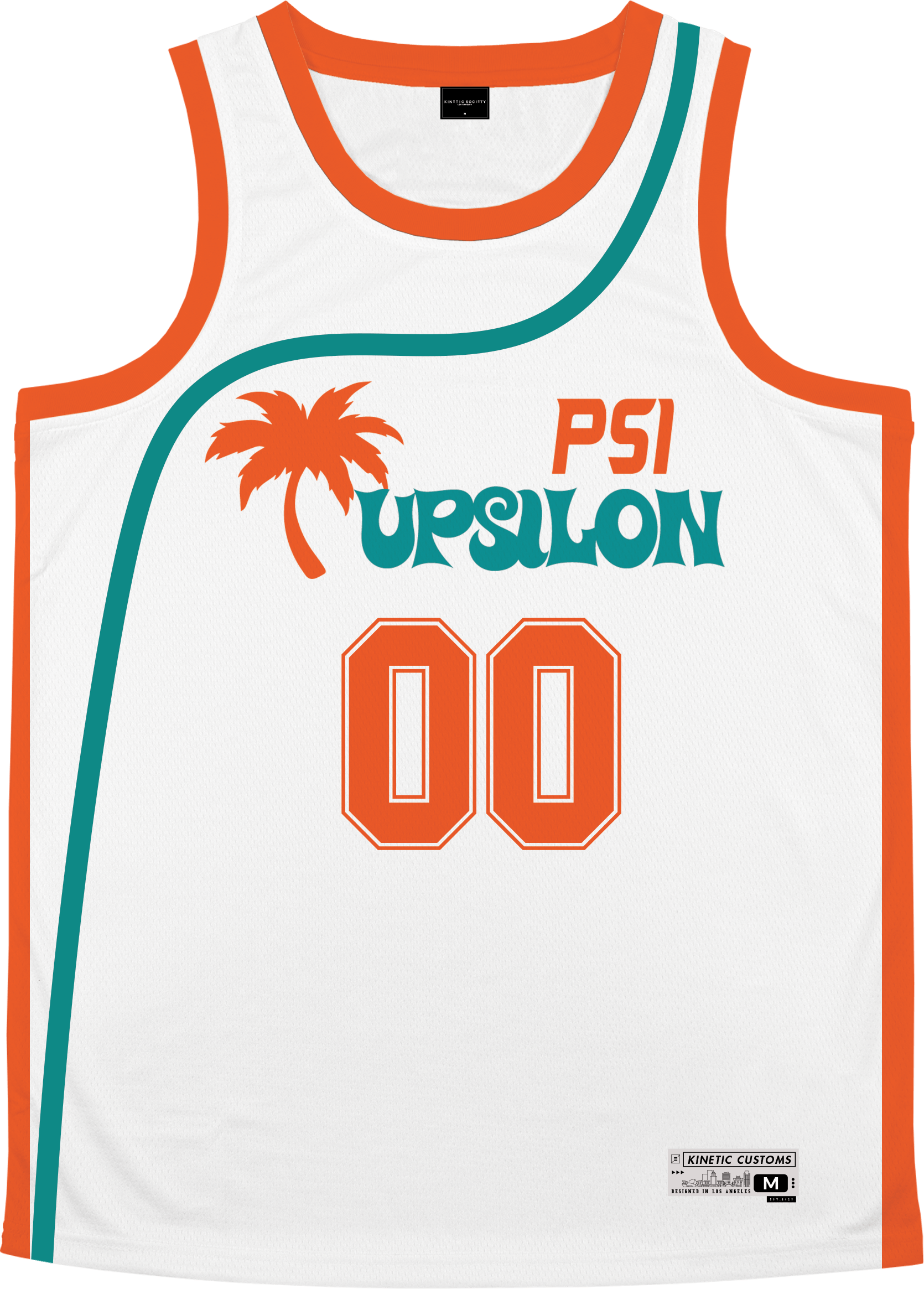Psi Upsilon - Tropical Basketball Jersey Premium Basketball Kinetic Society LLC 