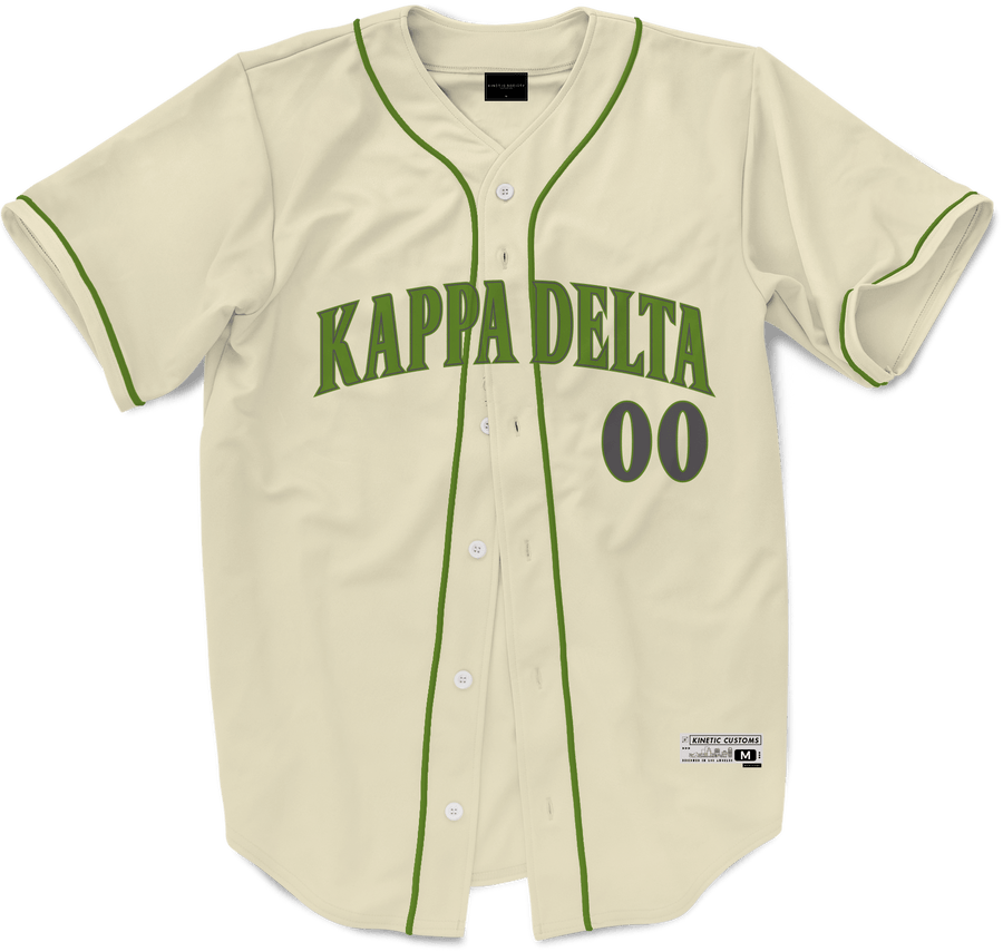 Kappa Delta - Cream Baseball Jersey Premium Baseball Kinetic Society LLC 