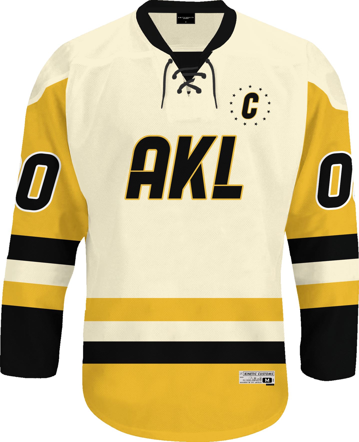 Alpha Kappa Lambda - Golden Cream Hockey Jersey - Kinetic Society