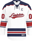 Lambda Phi Epsilon - Captain Hockey Jersey - Kinetic Society
