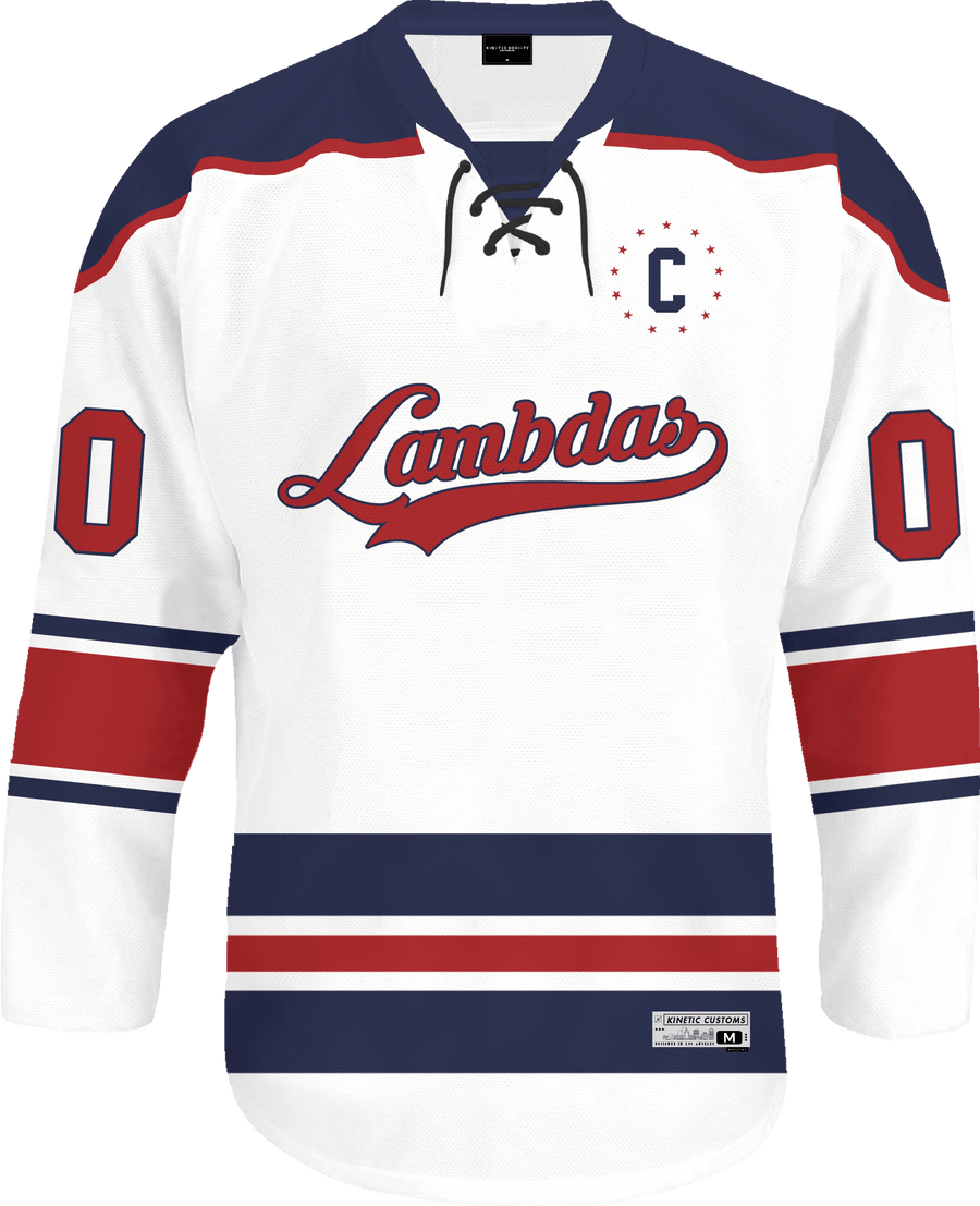 Lambda Phi Epsilon - Captain Hockey Jersey - Kinetic Society