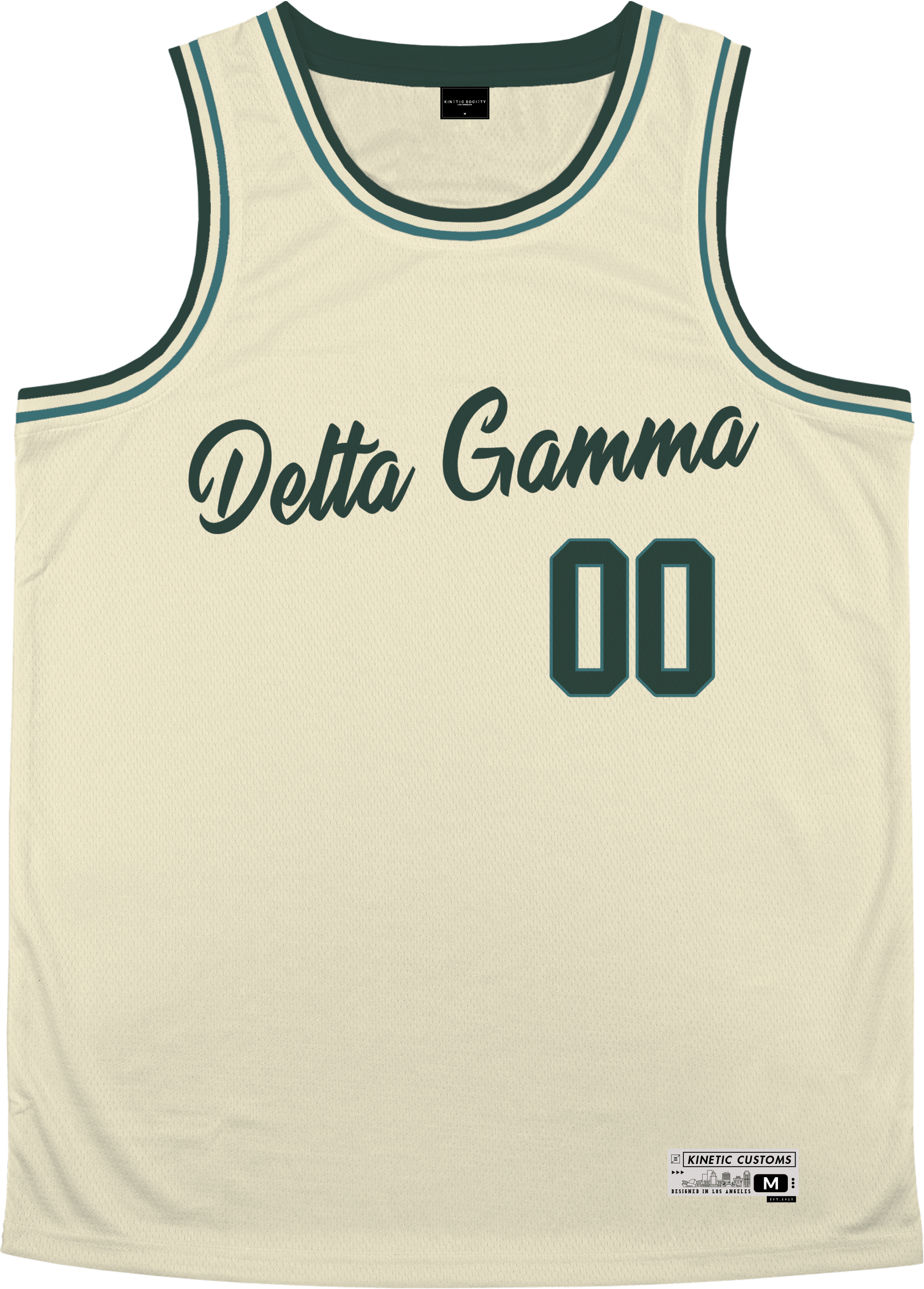 Delta Gamma - Buttercream Basketball Jersey - Kinetic Society