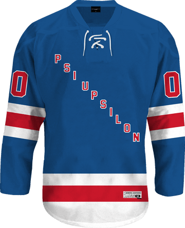 Psi Upsilon - Blue Legend Hockey Jersey - Kinetic Society