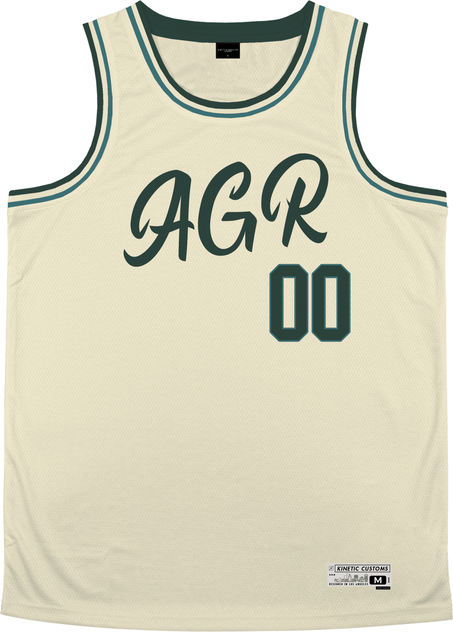 Alpha Gamma Rho - Buttercream Basketball Jersey - Kinetic Society