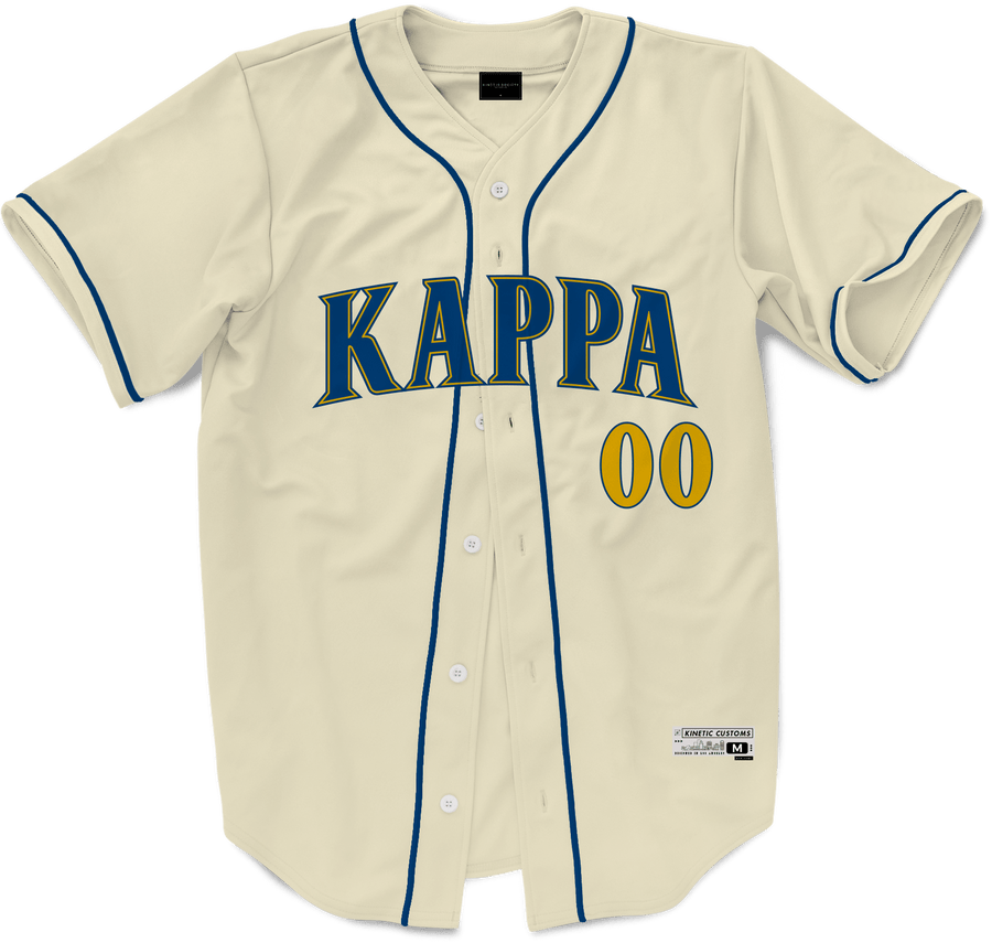 Kappa Kappa Gamma - Cream Baseball Jersey Premium Baseball Kinetic Society LLC 