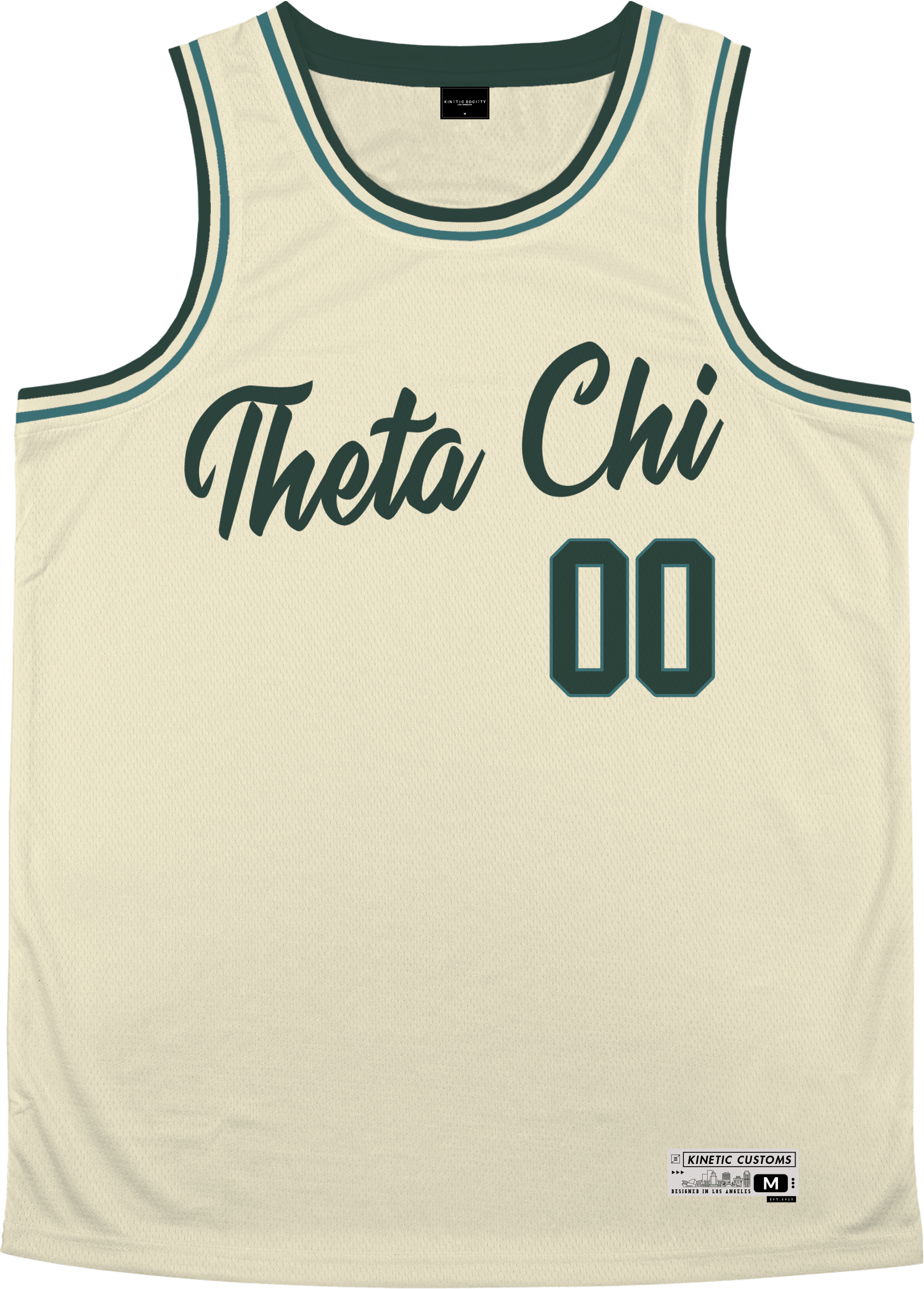 Theta Chi - Buttercream Basketball Jersey - Kinetic Society
