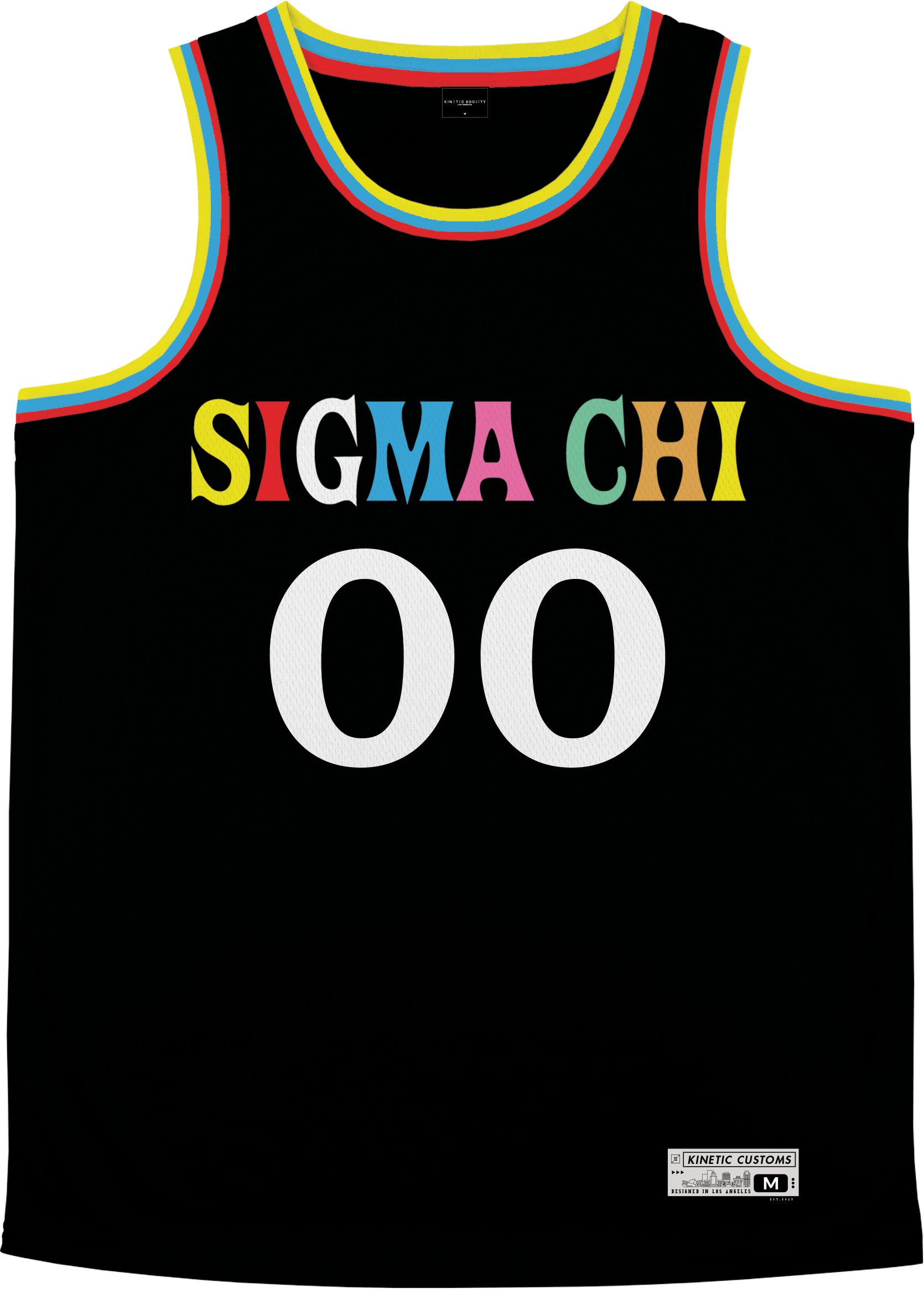 Sigma Chi - Crayon House Basketball Jersey - Kinetic Society