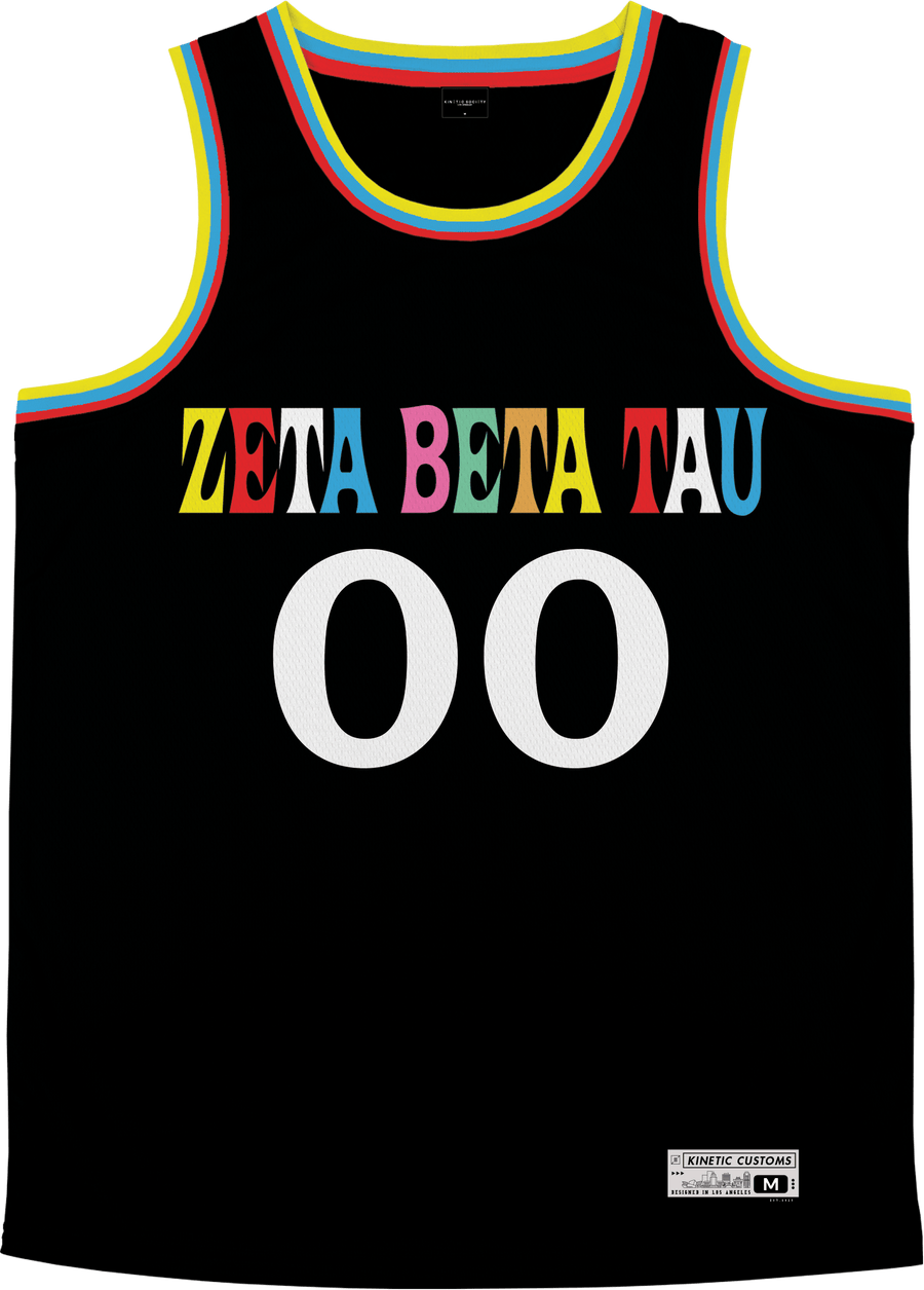 Zeta Beta Tau - Crayon House Basketball Jersey - Kinetic Society