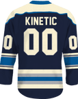 Phi Kappa Tau - Blue Cream Hockey Jersey - Kinetic Society