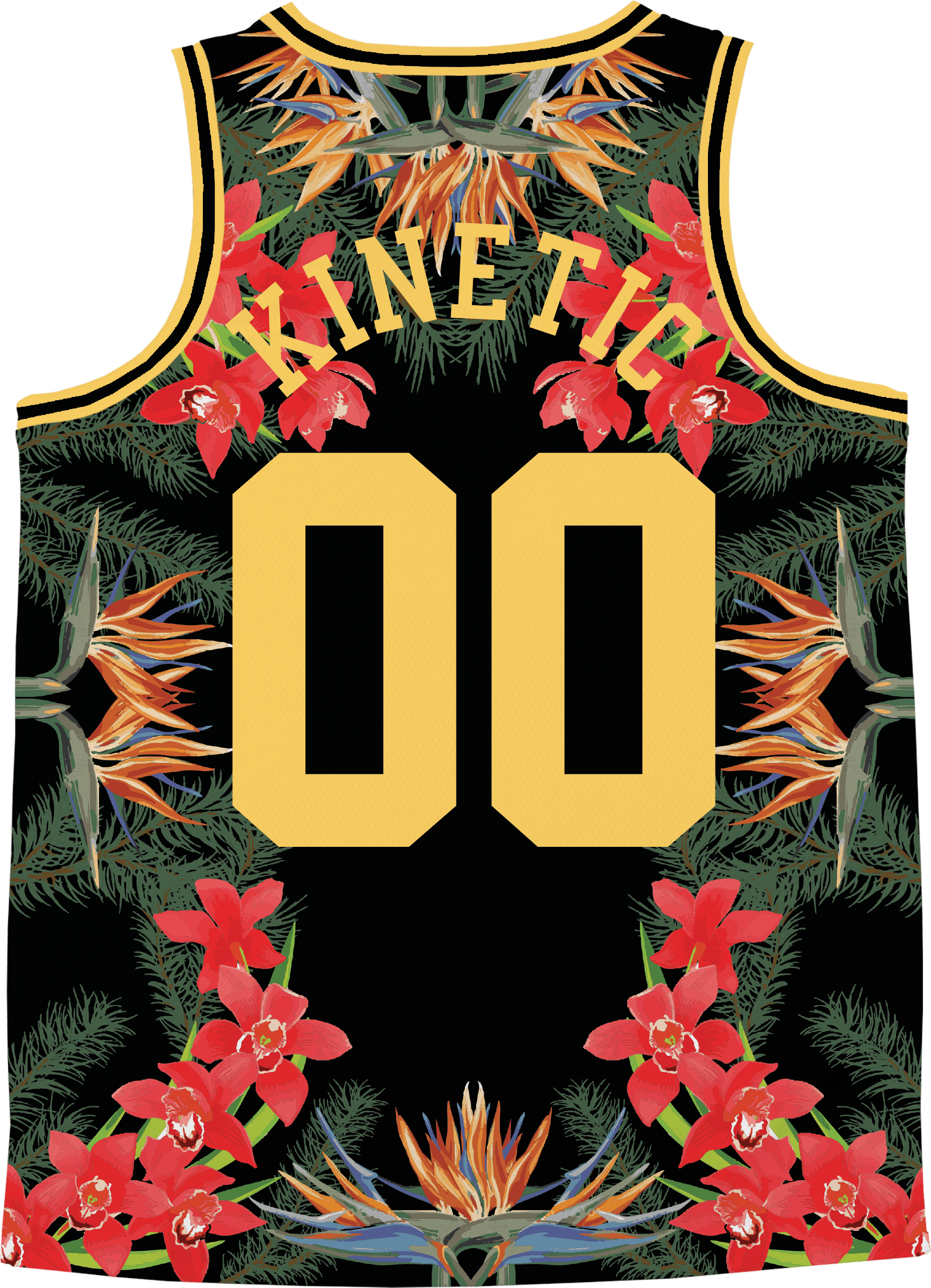 Theta Xi - Orchid Paradise Basketball Jersey - Kinetic Society