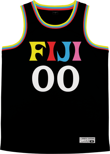 FIJI Retro Block Basketball Jersey