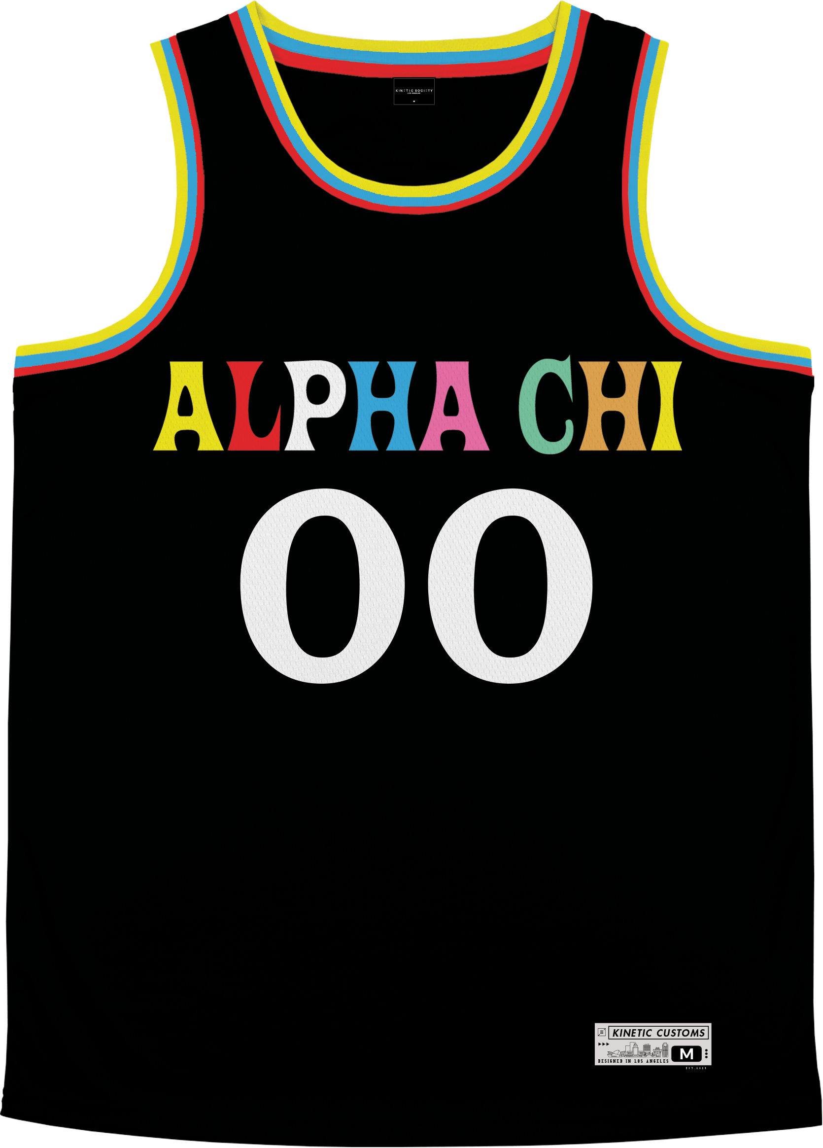 Alpha Chi Omega - Crayon House Basketball Jersey - Kinetic Society