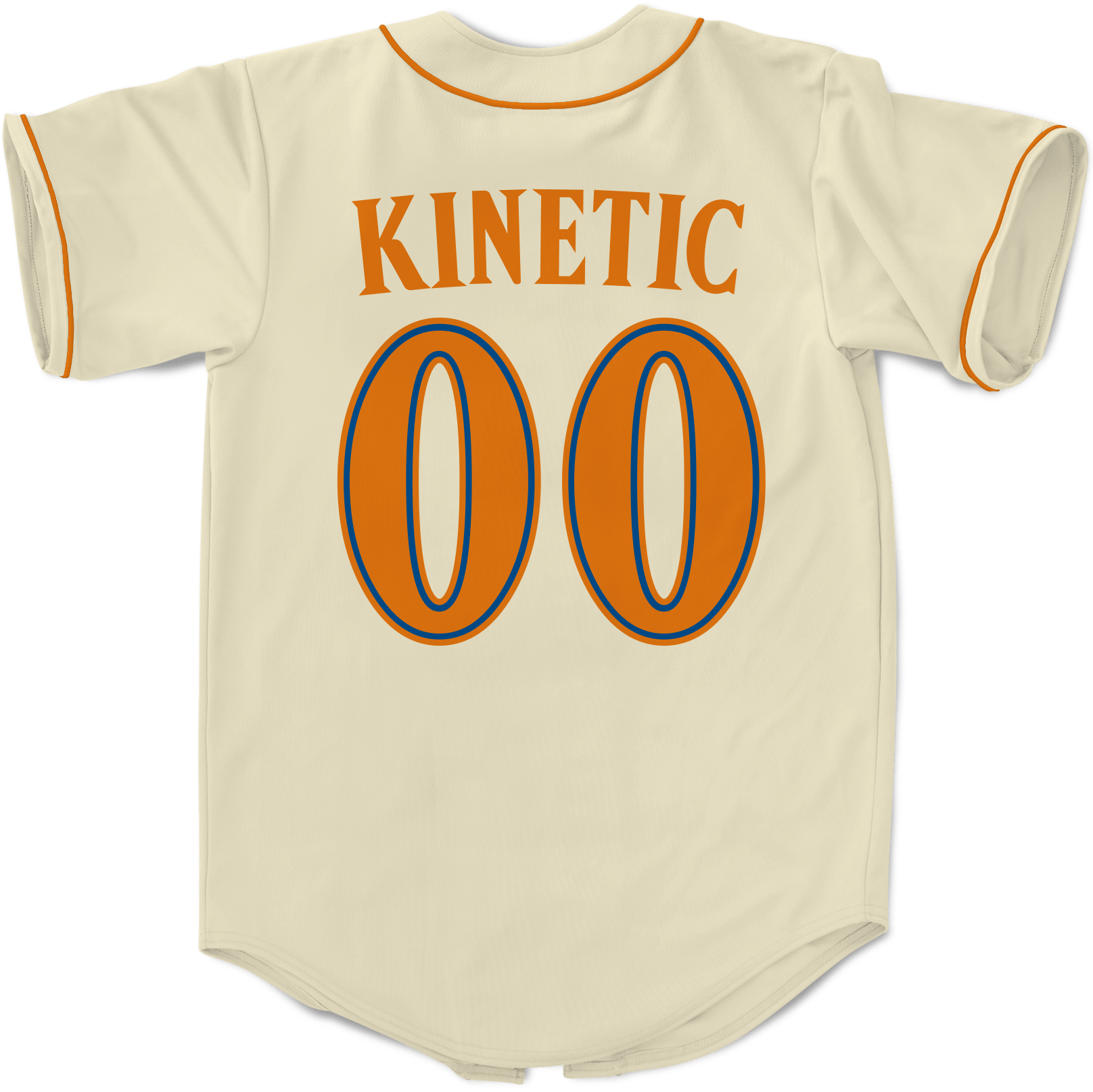 Kappa Delta Rho - Cream Baseball Jersey Premium Baseball Kinetic Society LLC 